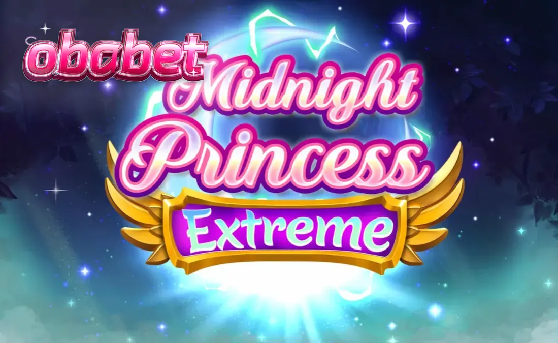 Três princesas guerreiras de anime, Love, Star e Storm, em um cenário cósmico neon vibrante do slot Midnight Princess Extreme.
